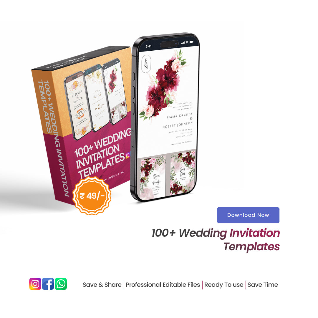 100+ Wedding Invitation Templates | Instant Download | Customizable & Easy to Use