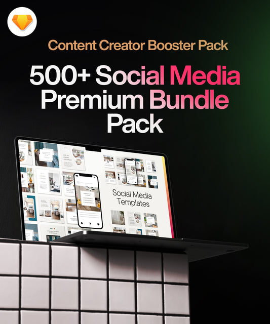 500+ Social Media Bundle Pack | Instagram Bundle & Designs | Instant Download | Customizable & Easy to Use