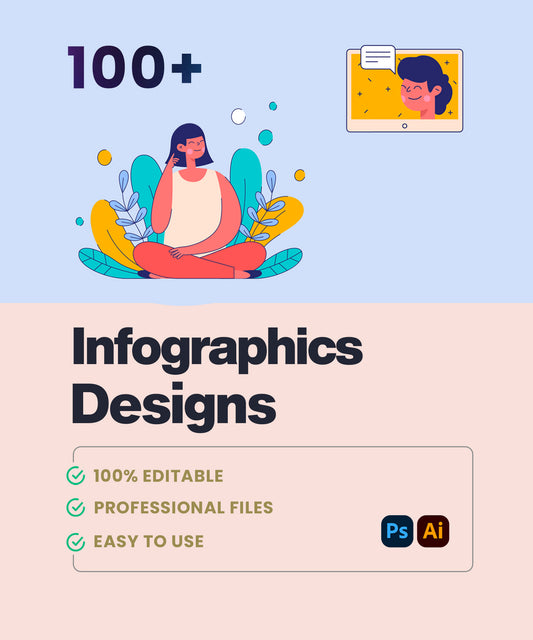 100+ Editable Infographics Designs | Instant Download | Customizable & Easy to Use