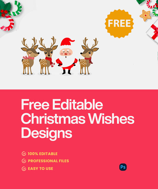 Free Christmas Wishes Designs| Instant Download | Customizable & Easy to Use